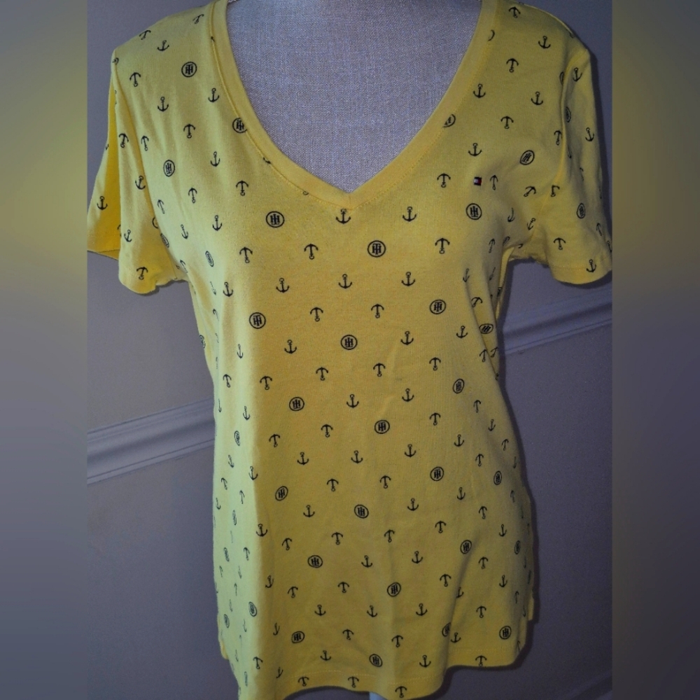 TOMMY HILFIGER Anchor Print Women's Top